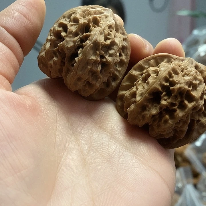 文玩核桃把件42野牛小众
