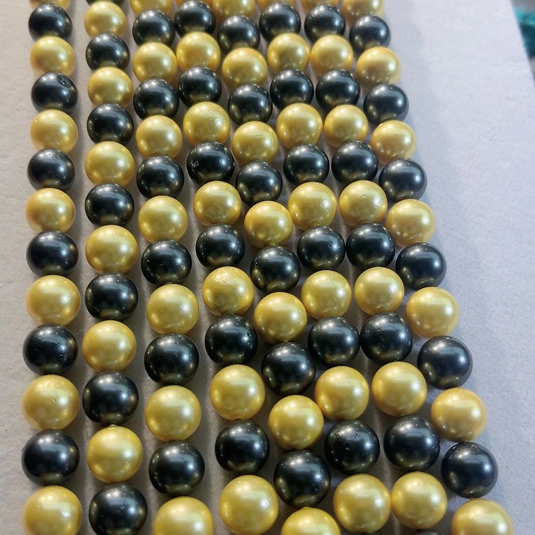 玛瑙/玉髓合金珠宝半成品多宝贝珠一条10mm