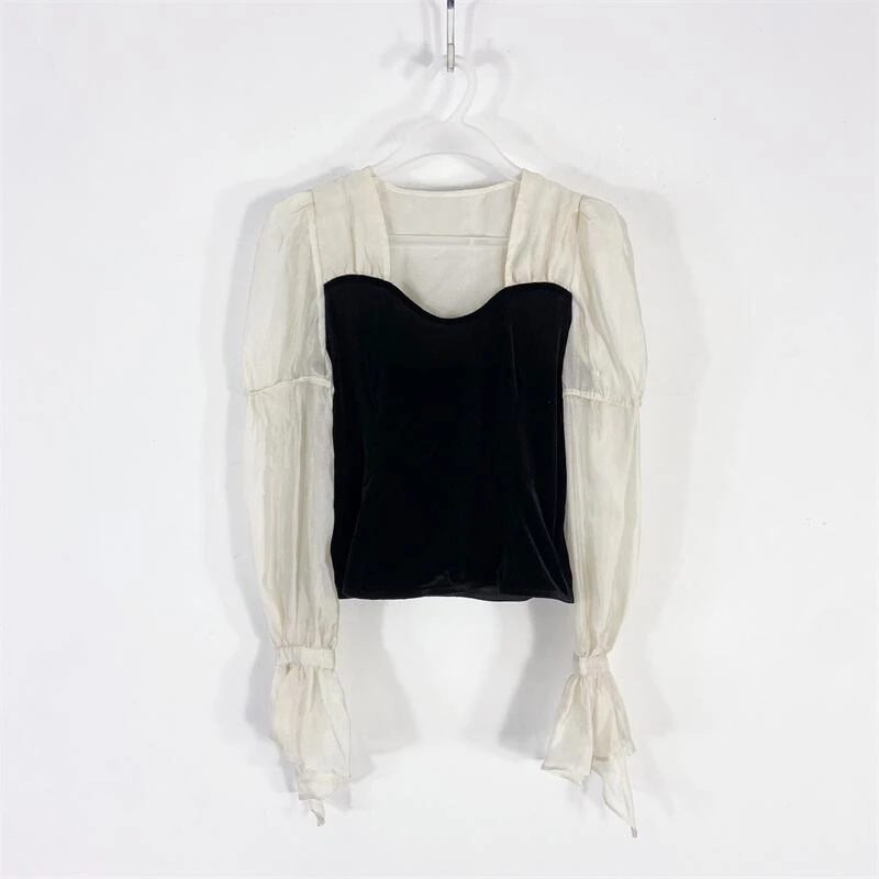 【77衣橱】ED8752新款女装上衣长袖气质轻奢【红人上新】K