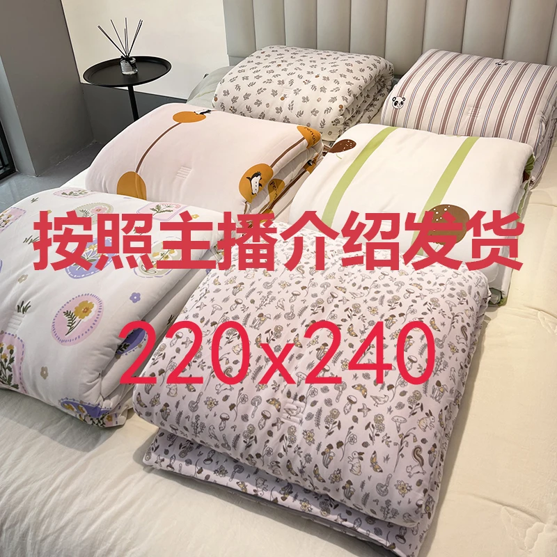 220x240按介绍发货多重量被子被芯双人冬被空调6斤8斤10斤保暖