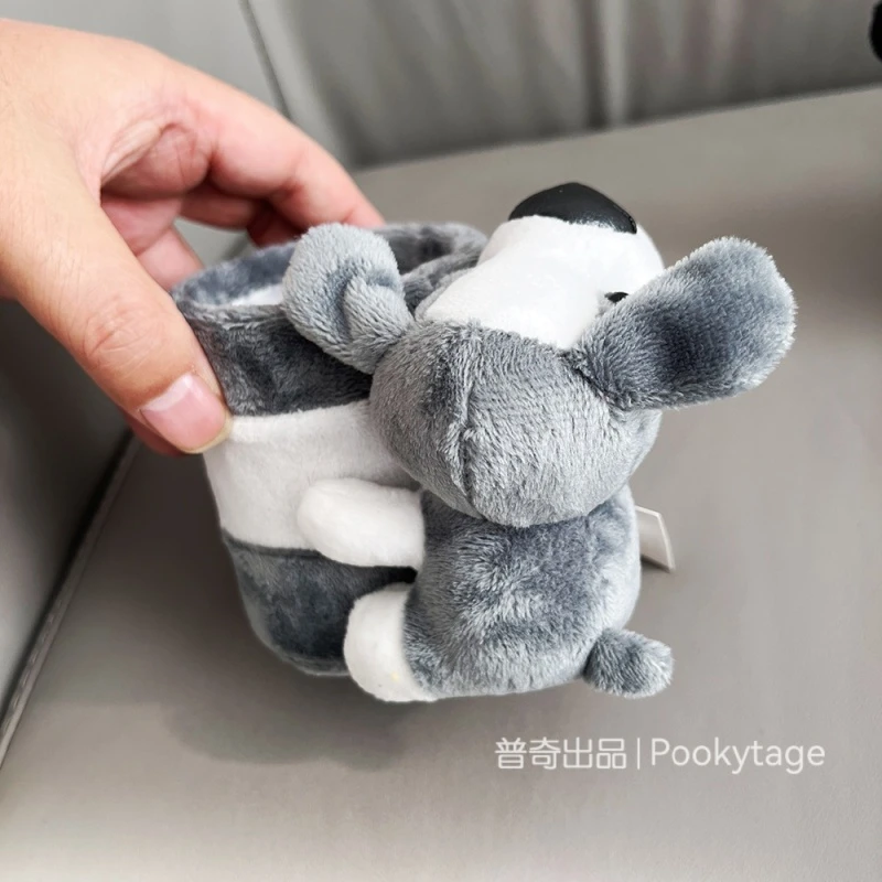 出岛国！品质超好！毛绒绒卡通小狗造型笔筒桌面摆件创意文具收纳
