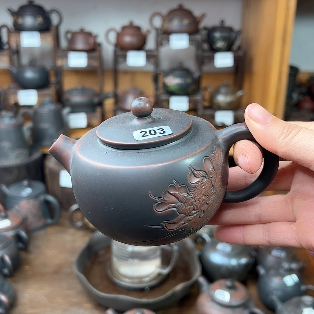 坭兴陶茶壶家用38节特价壶220毫升