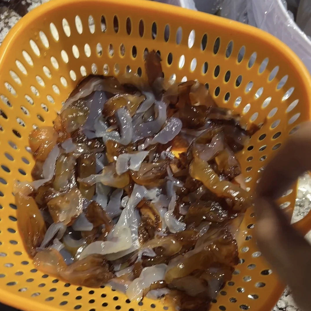 嵊泗大洋山今年最新海蜇丝5斤/桶