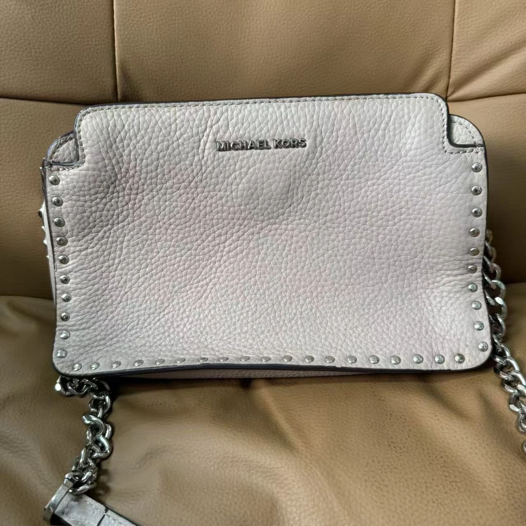 95新 MICHAEL KORS/迈克高仕 迈克高仕白色链条单肩包