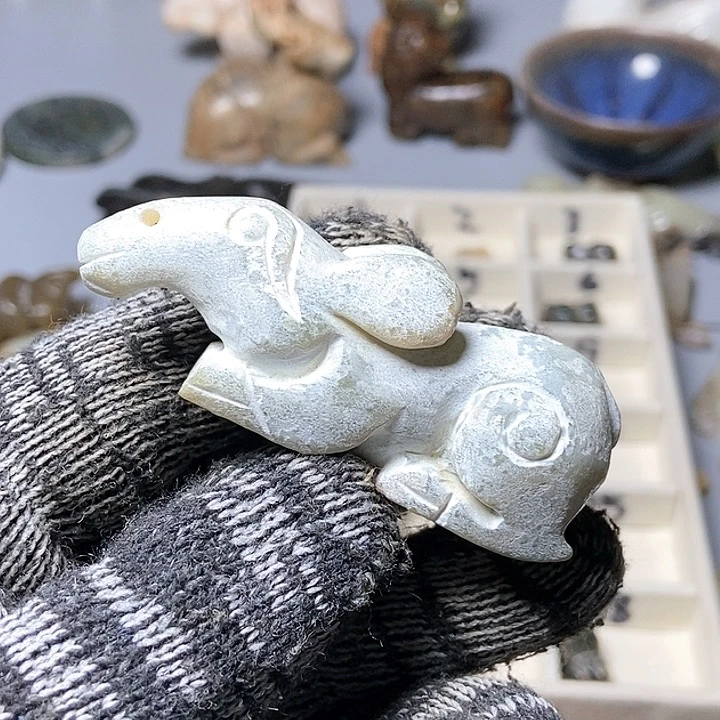 和田玉未镶嵌颈饰172