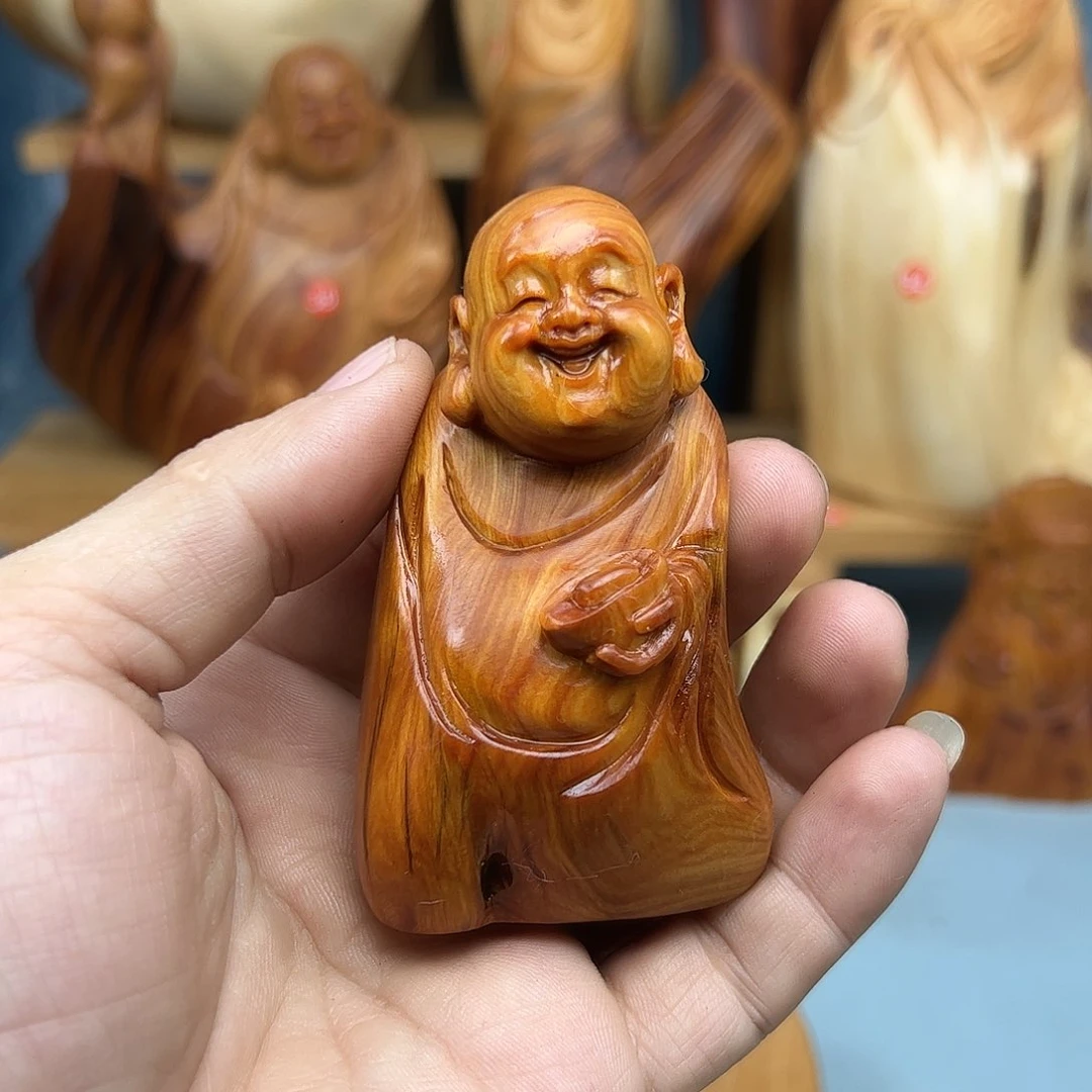 木꧁****꧂柏木摆件手把件