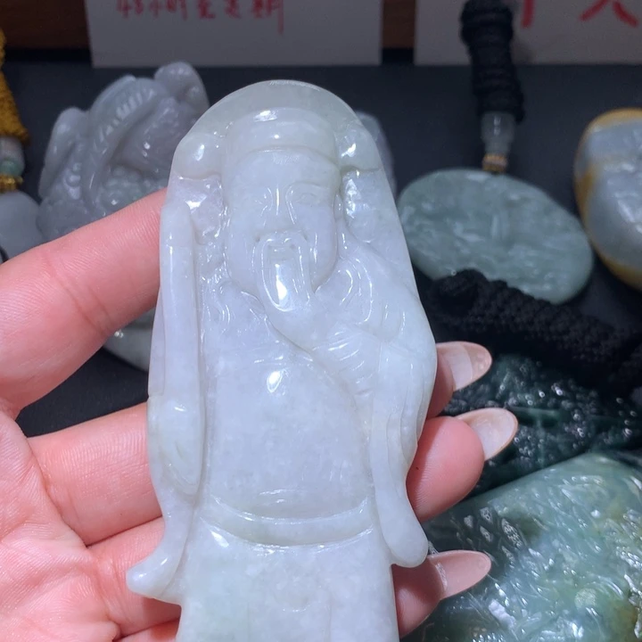 翡翠未镶嵌颈饰保真天然A货翡翠