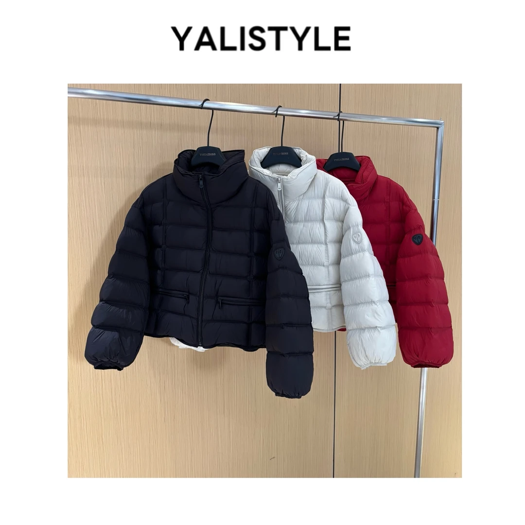 YL STYLE 【小哭包！】泡芙短款三角标显瘦羽绒服-8199