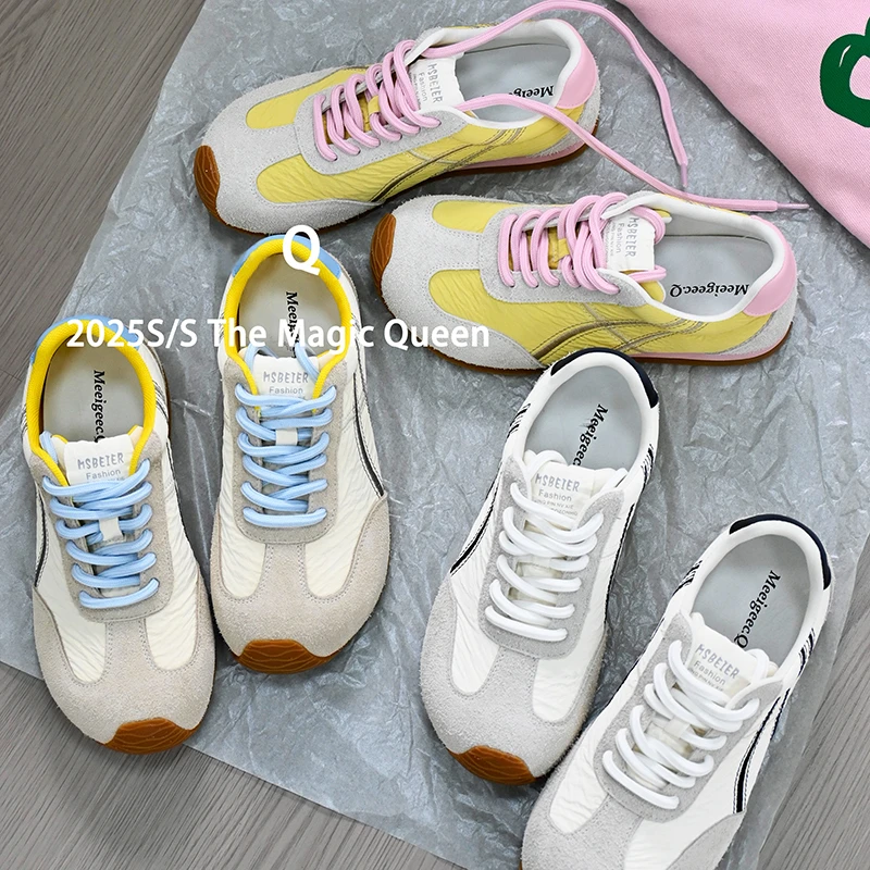 【珊Boss】【蛋卷】2025春季新款时尚透气休闲鞋德训阿甘ins百搭鞋