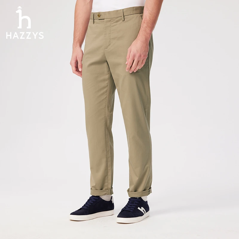 Hazzys哈吉斯男士春夏休闲裤男式长裤裤子男裤