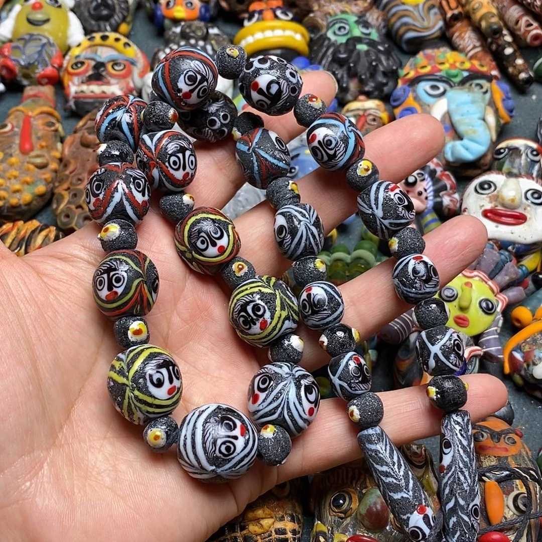 琉璃项链笑脸链子