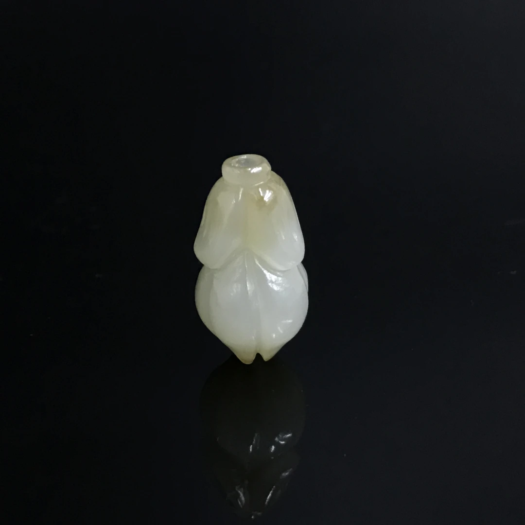 清代和田玉花卉佩/510577/收藏/传承/【友谊文物商店】