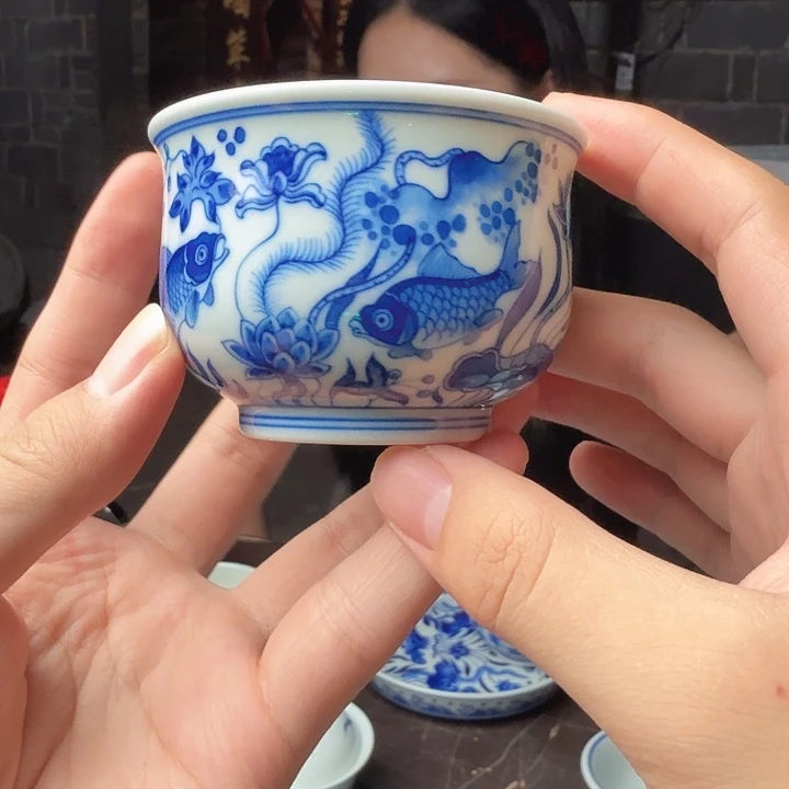 杯子陶人鱼藻高如是80cc