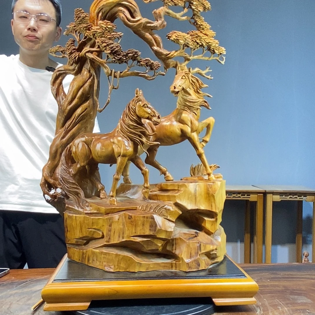 柏木木雕工艺品摆件工艺品