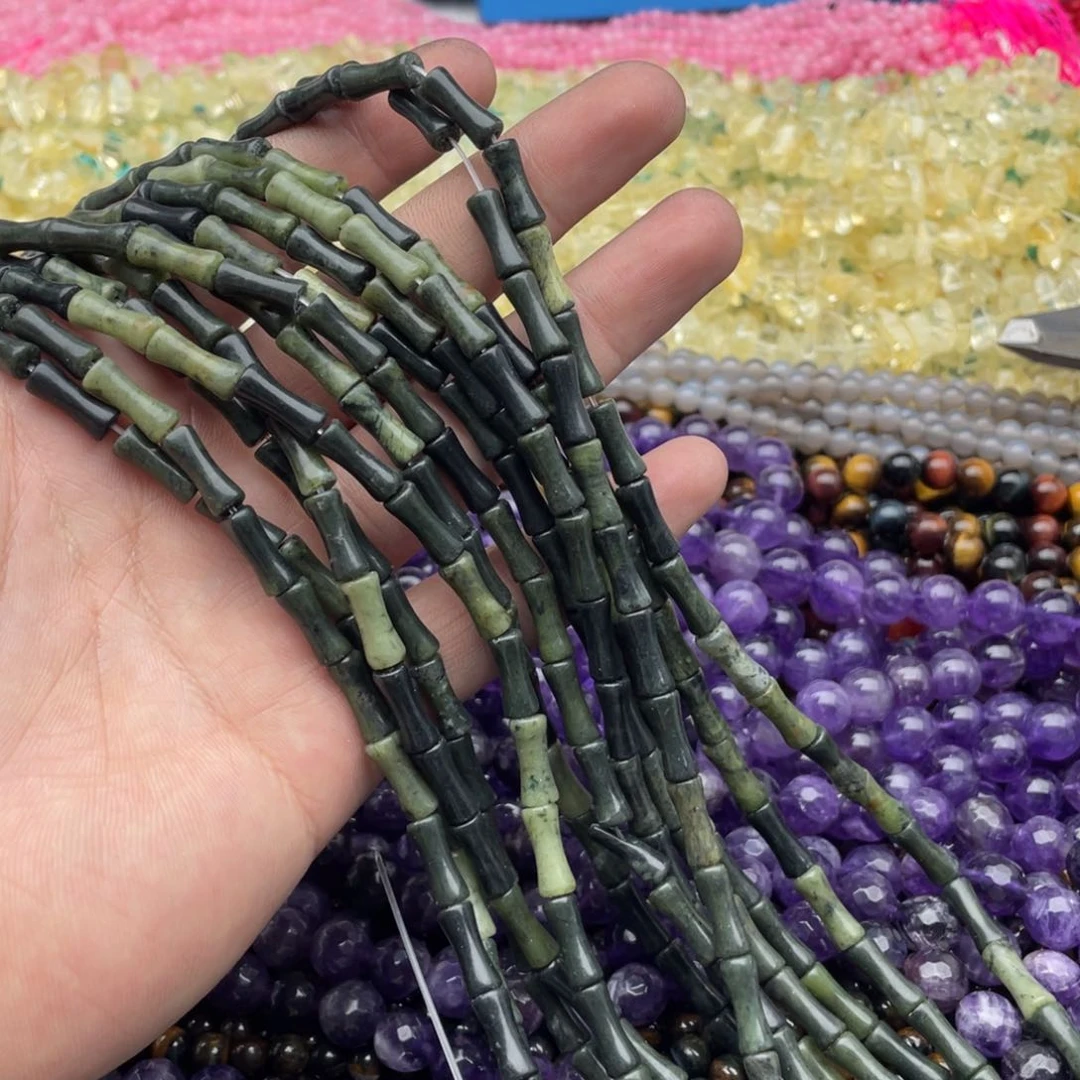 玛瑙/玉髓珠宝半成品未镶嵌袁****n打包11条南方玉竹节