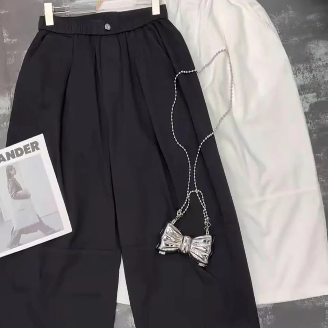 时尚大码女装新款宽松显瘦时尚阔腿休闲裤