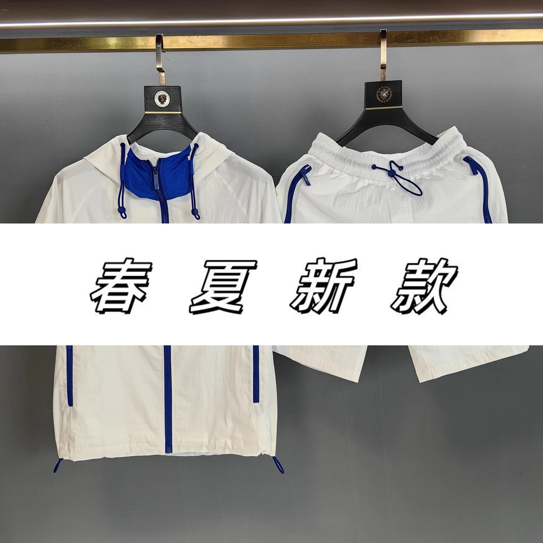 【小盛】2025春季新款时尚潮流连帽短袖套装SD-1175+SD-1151