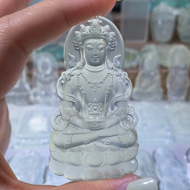 岫玉未镶嵌吊坠吊坠
