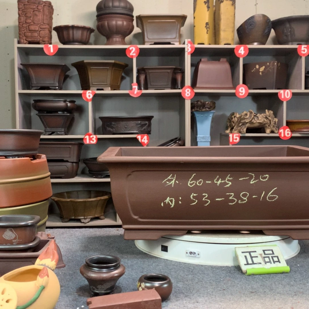 宜兴紫砂花盆精品