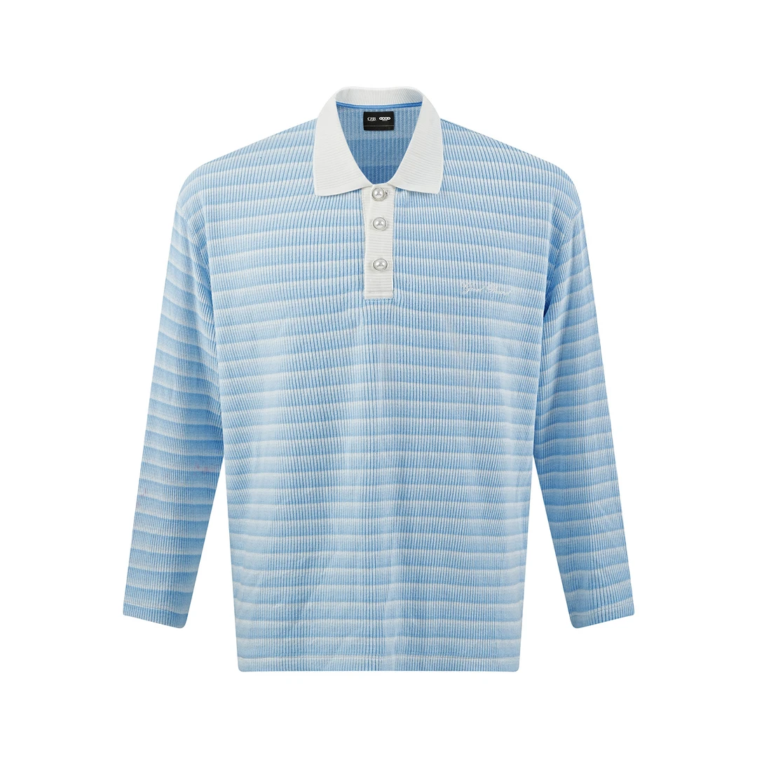 GB-GOODBRAND 2025FW条纹撞色轻奢时尚高级感POLO
