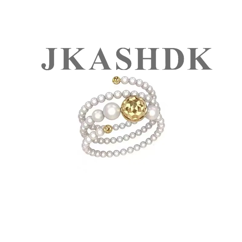 JKASHDK 铜合金仿珍珠戒指 舞动喀纳斯戒指