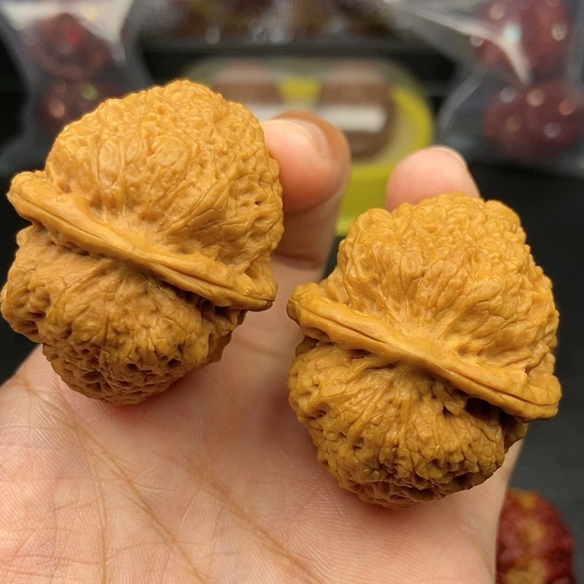 【闪购商品】把件文玩核桃42尺鱼子金蟾