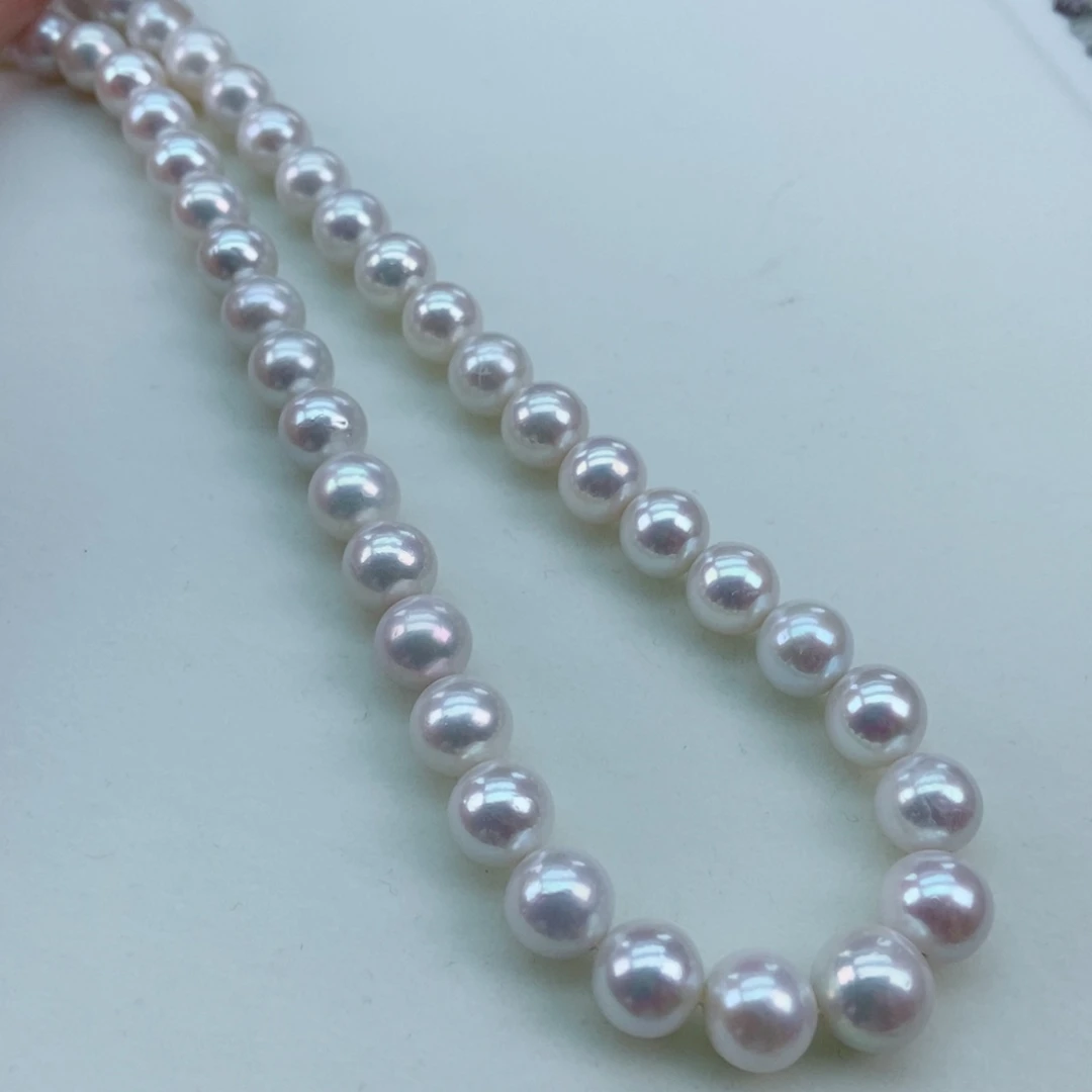 银S925镶嵌淡水珍珠9/10炫彩极强光媲美海水