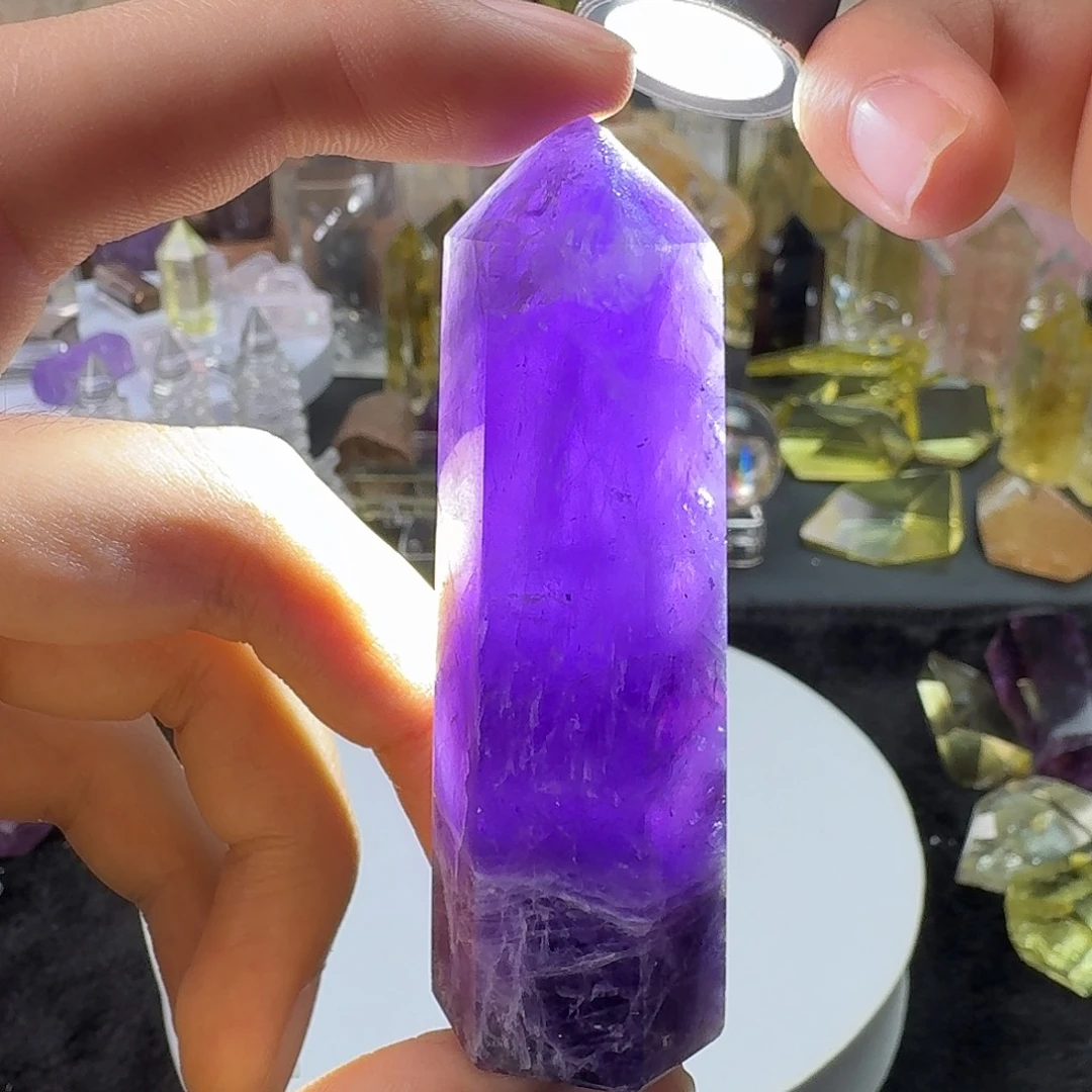 未镶嵌珠宝半成品水晶紫晶