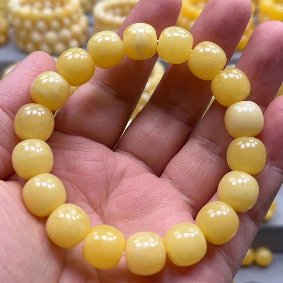 琥珀未镶嵌手链手串