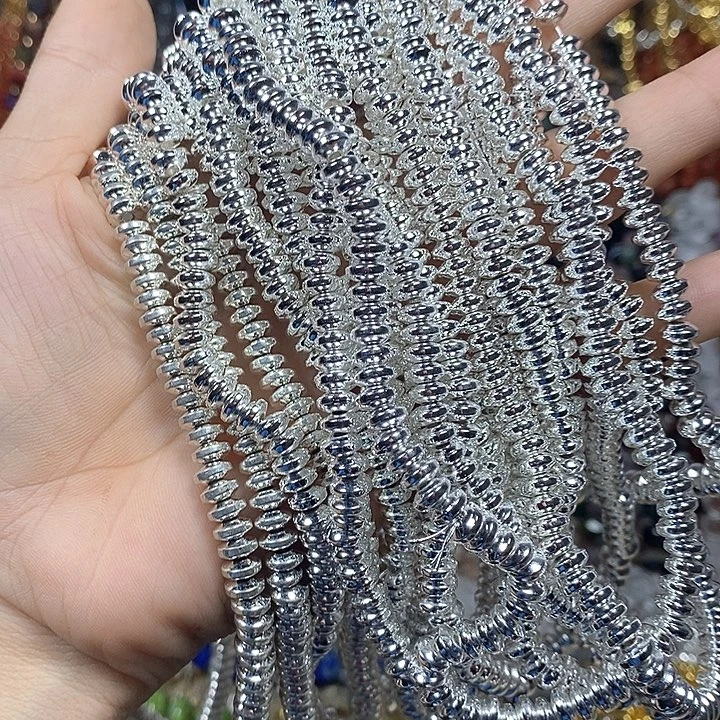 玛瑙/玉髓未镶嵌珠宝半成品黑胆石卡6mm（2条）