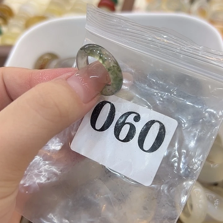 合金戒指玛瑙/玉髓60港12