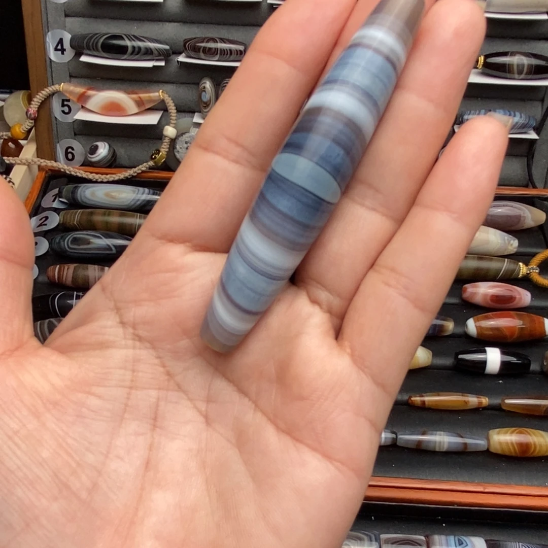 古***海玛瑙/玉髓未镶嵌吊坠