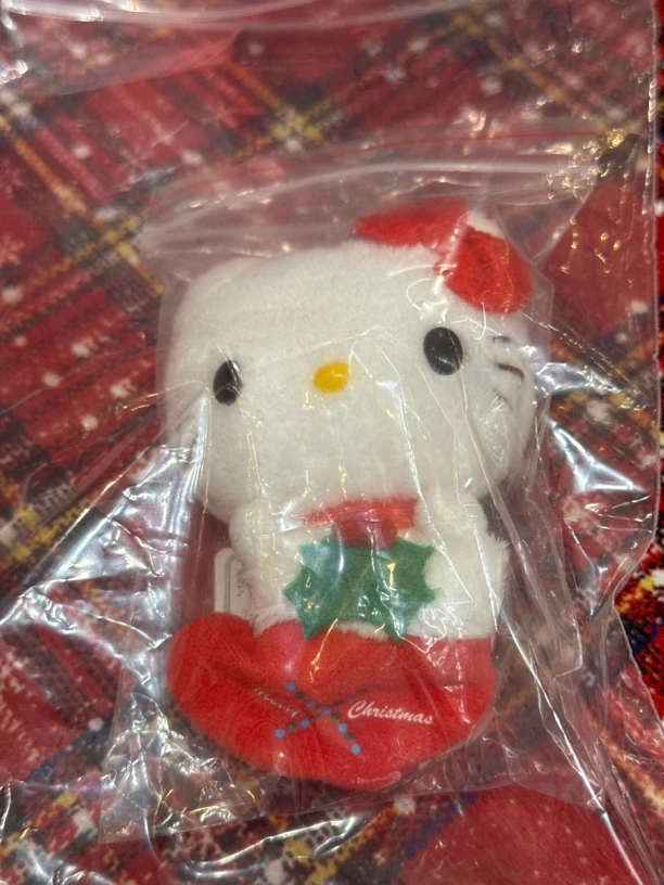 贝小贝专拍圣诞袜kitty挂件