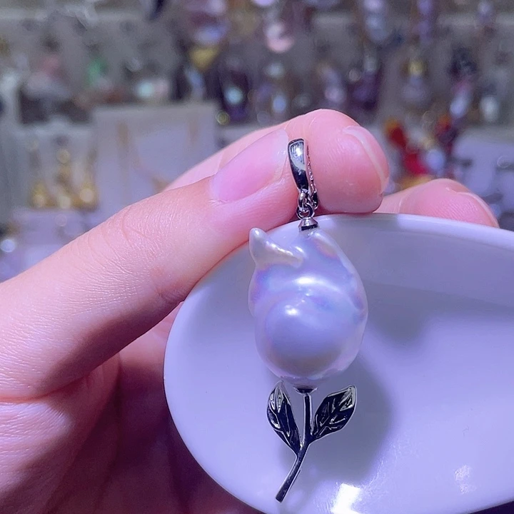 颈饰合金淡水珍珠56