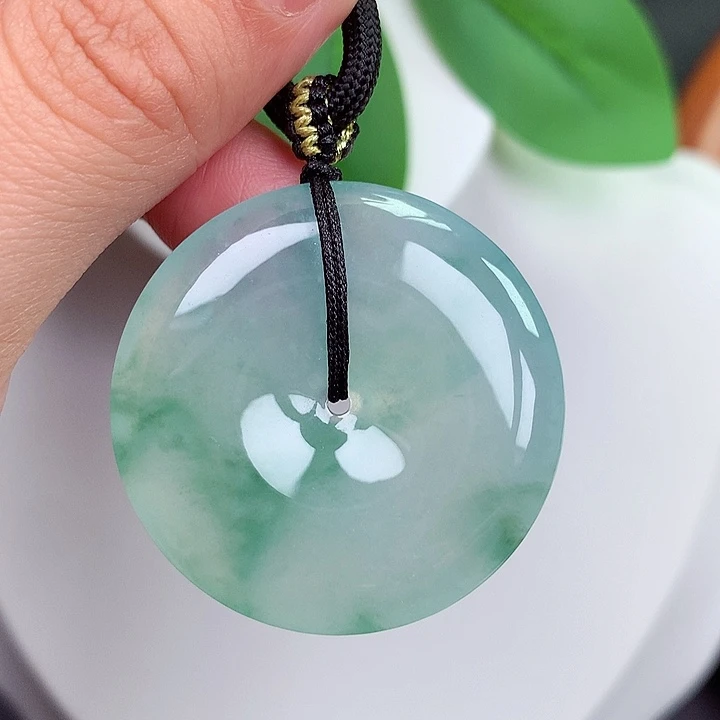 颈饰未镶嵌翡翠平安扣 35x6.0mm