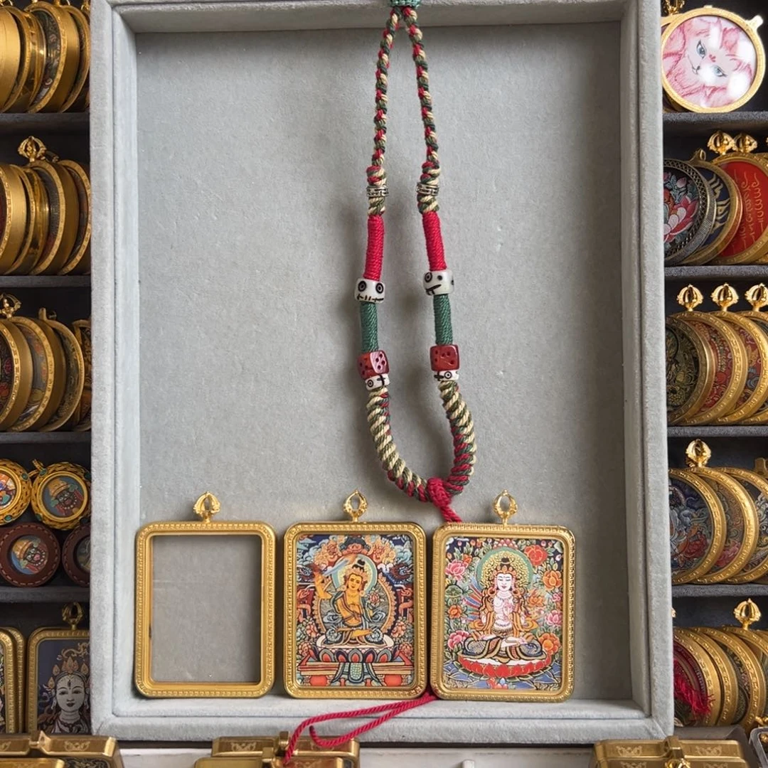 吊坠嘟****豪双面私人定制文殊➕大势至