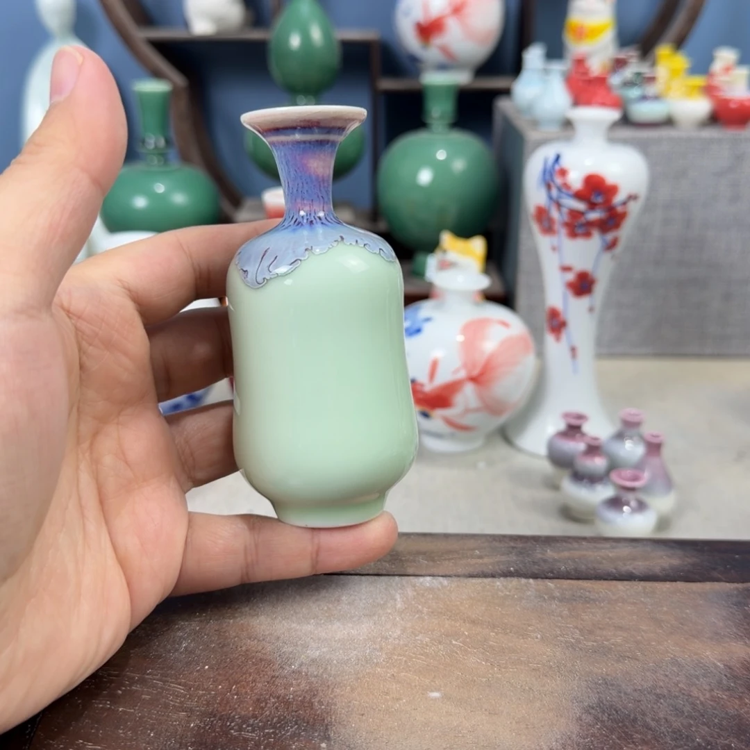 陶瓷手工小花器摆件
