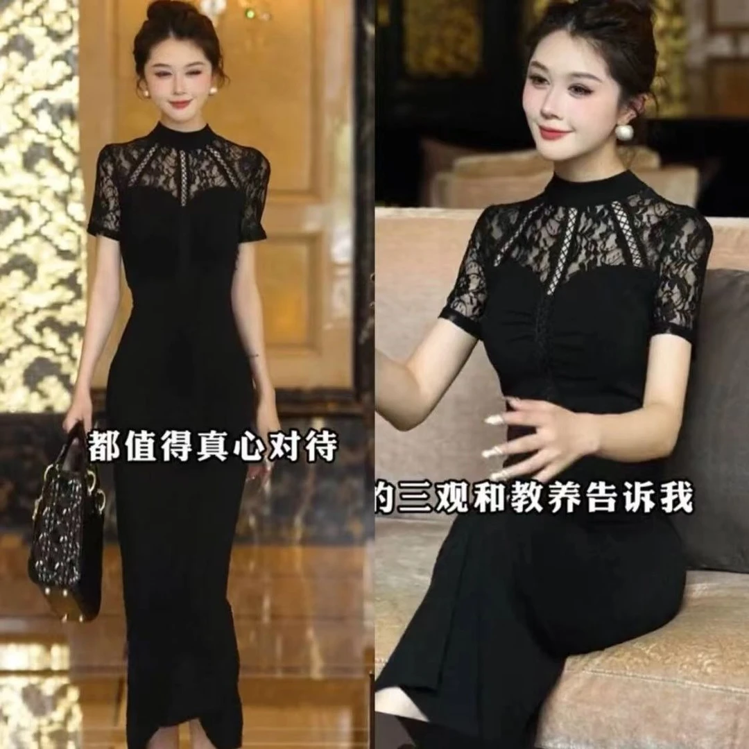 高级感气质女神夏显瘦百搭薄款连衣裙女潮牌高贵高档2025新款