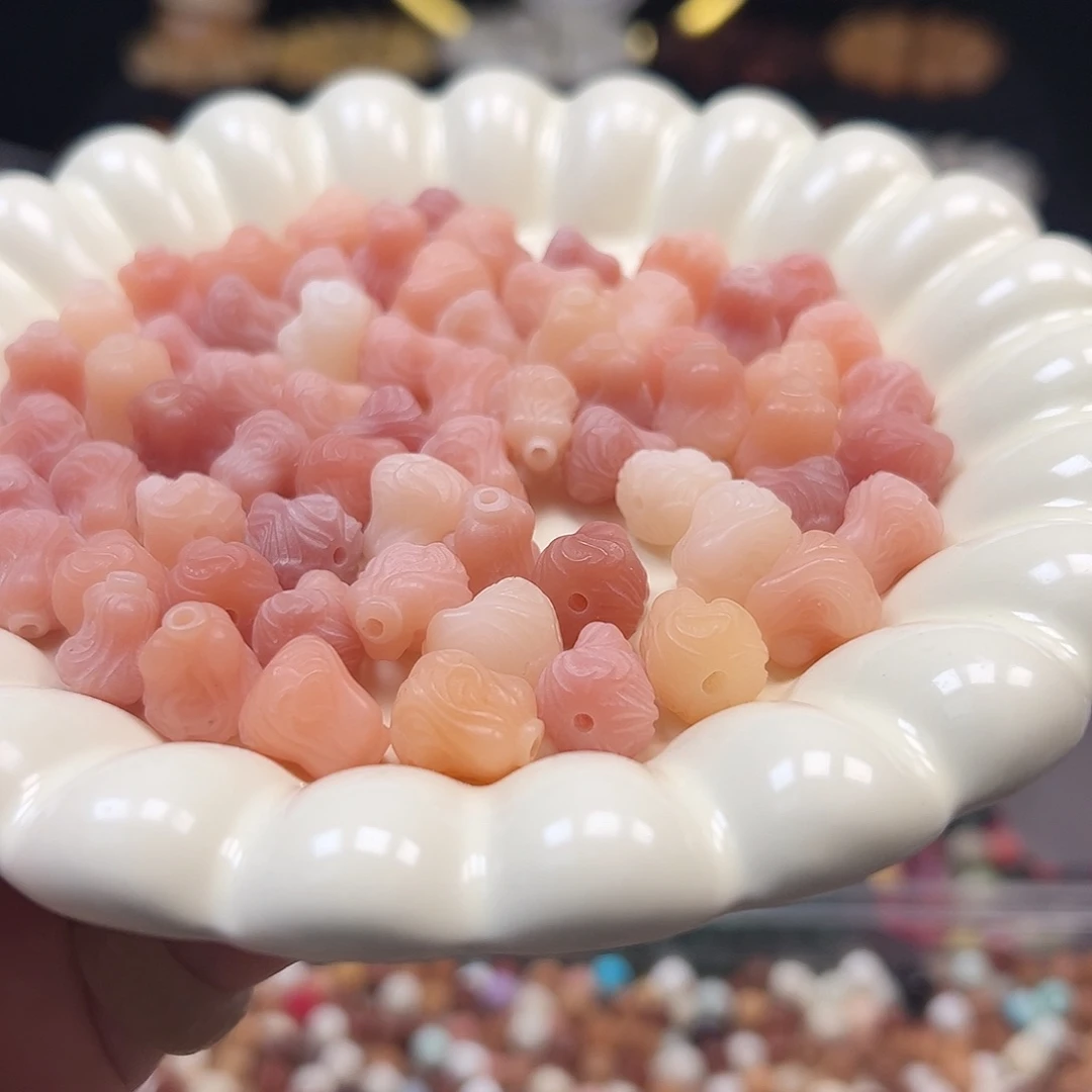 手串菩提根/象牙果粉白菜23颗