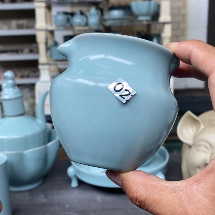 摆件h****r抱朴汝瓷仿古微瑕