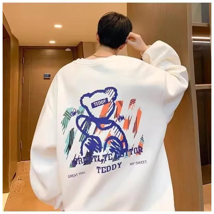 韩版潮流数码直喷ins印花短袖T恤新款休闲男女百搭上衣情侣夏