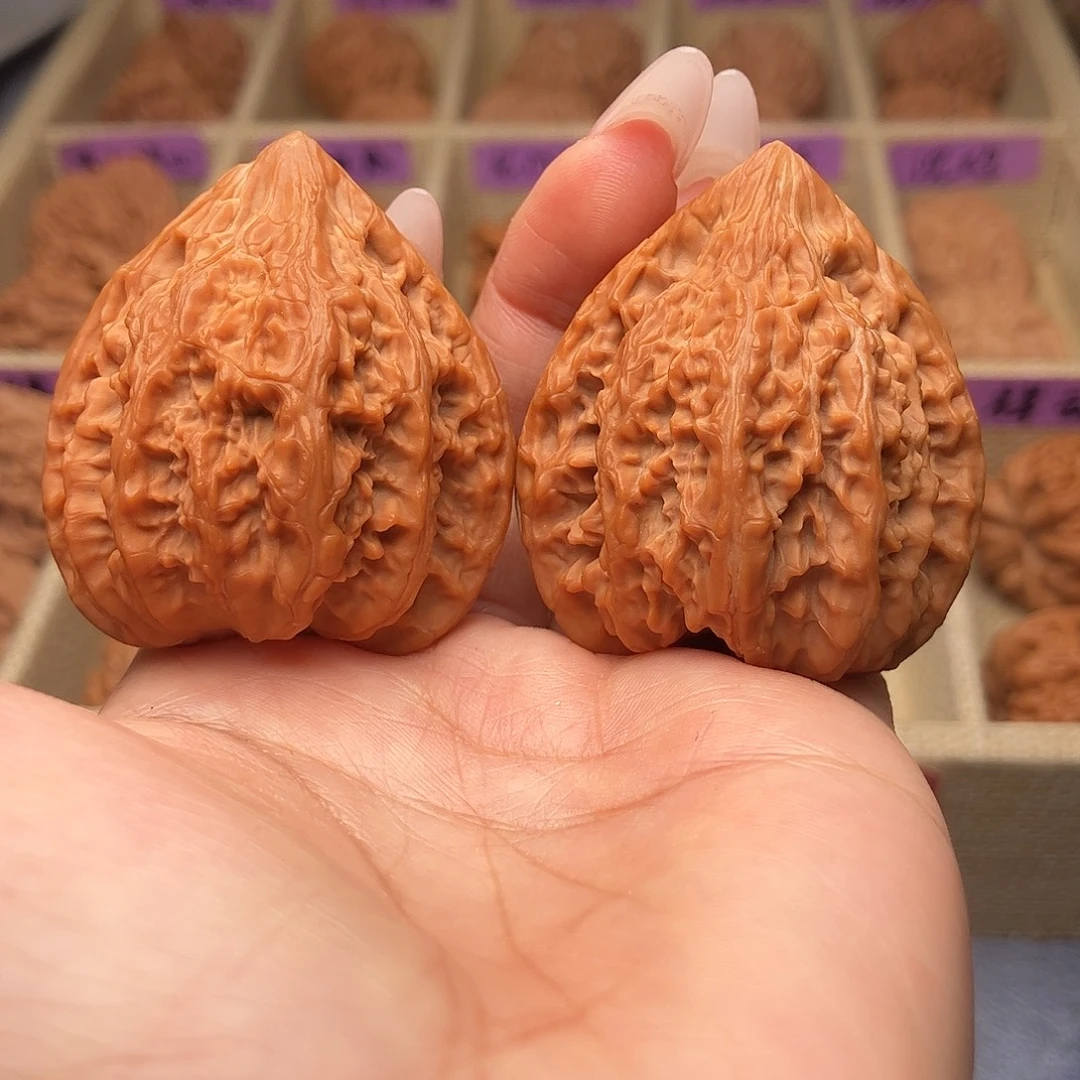 文玩核桃把件三角磨盘41