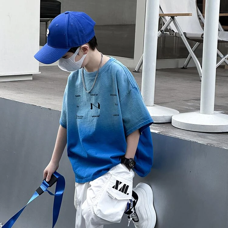 新品巴拉巴拉男童短袖t恤2025新款中大儿童夏季套装男孩夏装半袖T