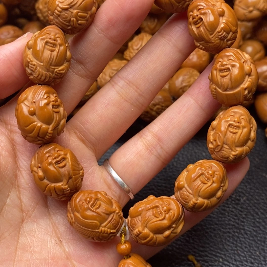 橄榄核手串多宝财神