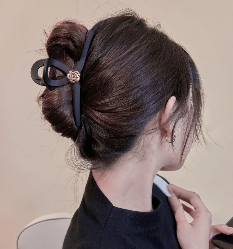 日韩女民族风发夹非金属树脂发饰大抓夹网红鲨鱼夹