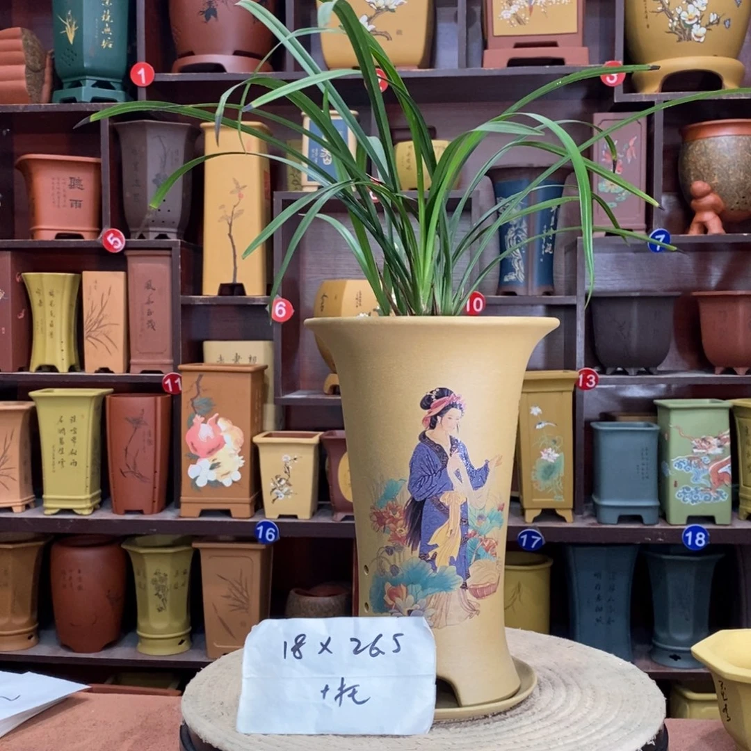 紫砂艺术紫砂花盆