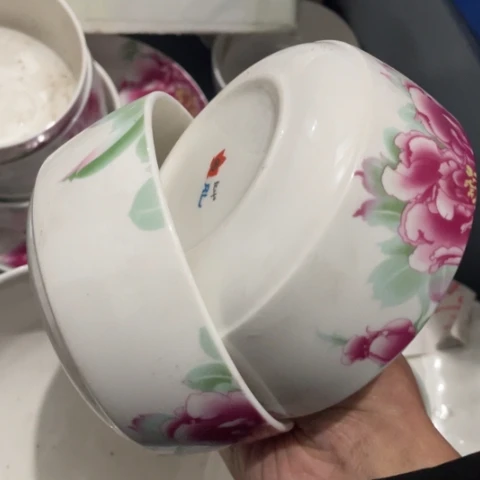 碟景德镇红叶陶瓷11厘米2个