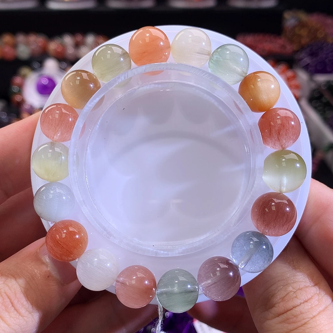 水晶手链未镶嵌彩兔毛11+