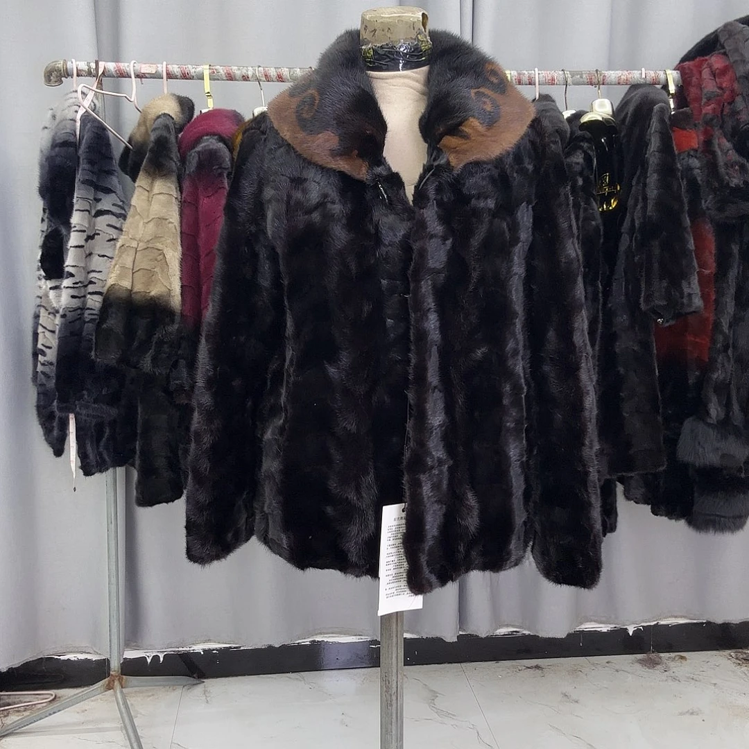 水貂拼貂真皮真毛