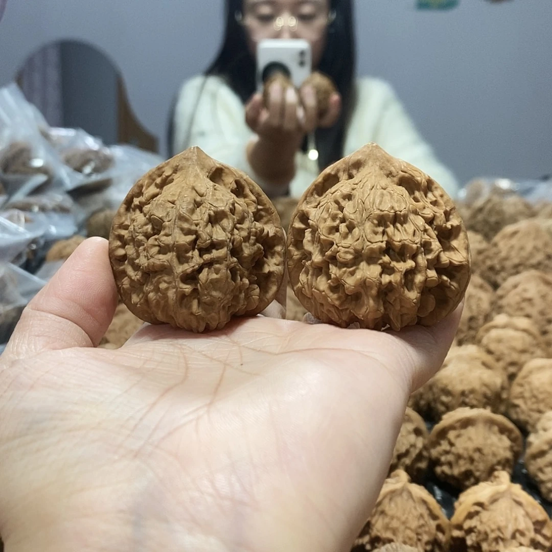 蹦***五文玩核桃吊坠官帽44